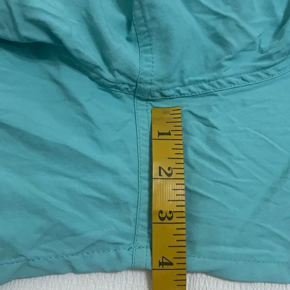 Patagonia Swimming Shorts Men Large Blue Teal Outdoor Lined Baggies 4” Inseam - Picture 3 of 6